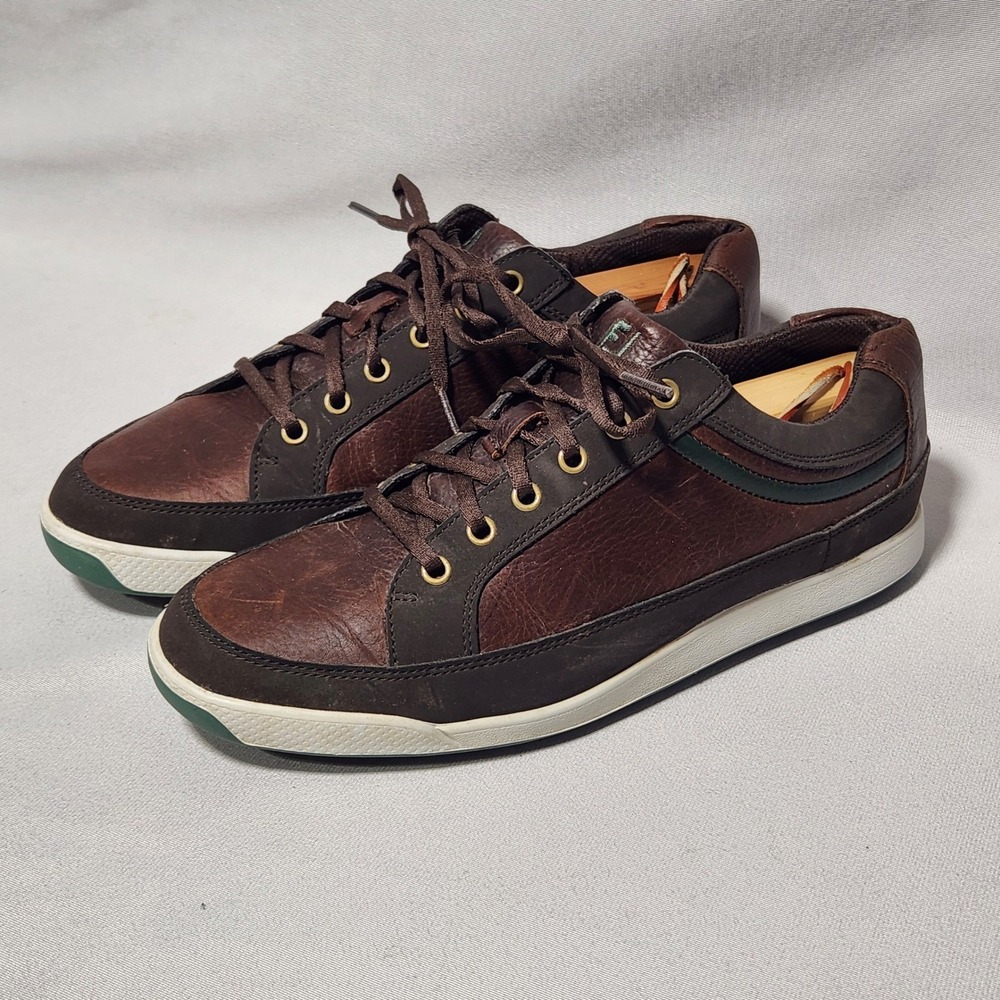 FootJoy Contour Casual Mens Brown Leather Spikeless Golf Shoes 54275 Size 10 M‎